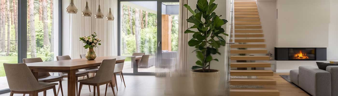 Salón de una vivienda moderna y luminosa